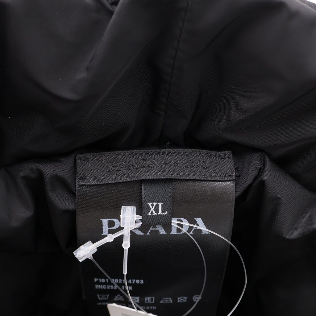 Prada Padded Re-Nylon Bucket Hat Logo Black Iyk — view 7