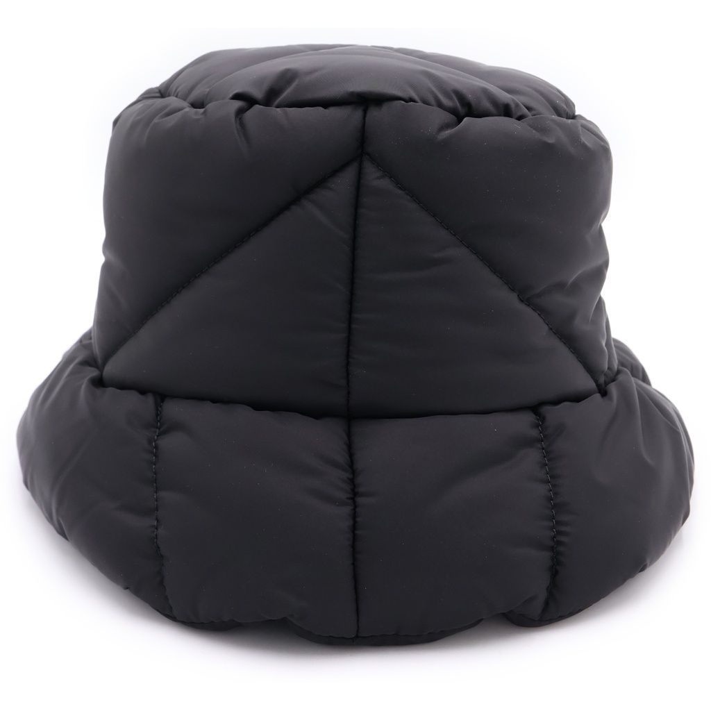 Prada Padded Re-Nylon Bucket Hat Logo Black Iyk — view 2