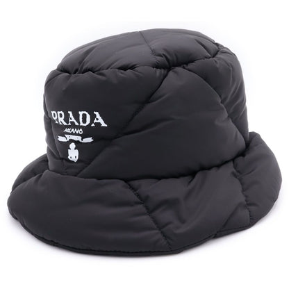 Prada Padded Re-Nylon Bucket Hat Logo Black Iyk