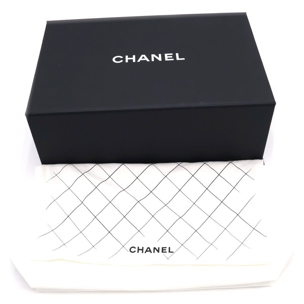 Chanel Quilted 25 Black Double Flap Chain Shoulder Bag Caviar Leather Silver — view 6