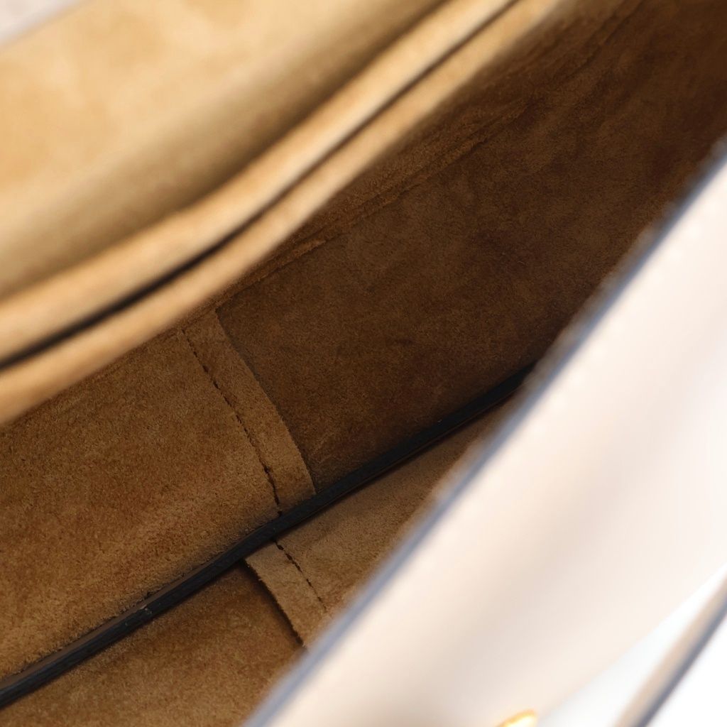 Loewe Gate Mini Shoulder Bag Beige Leather Gold — view 4
