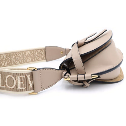 Loewe Gate Mini Shoulder Bag Beige Leather Gold — view 3