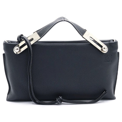 Loewe Missi Mini Shoulder Bag Black Leather Silver