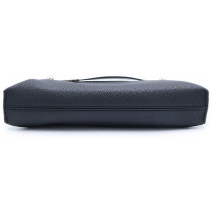 Loewe Missi Mini Shoulder Bag Black Leather Silver — view 5