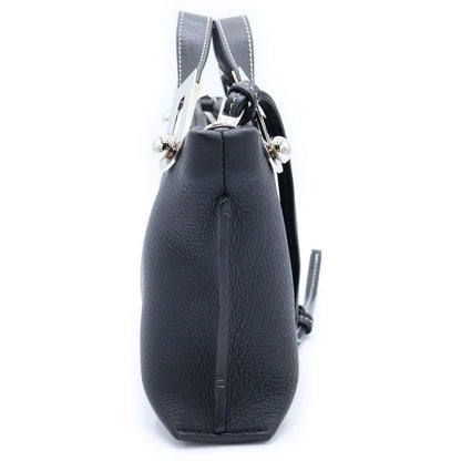 Loewe Missi Mini Shoulder Bag Black Leather Silver — view 3