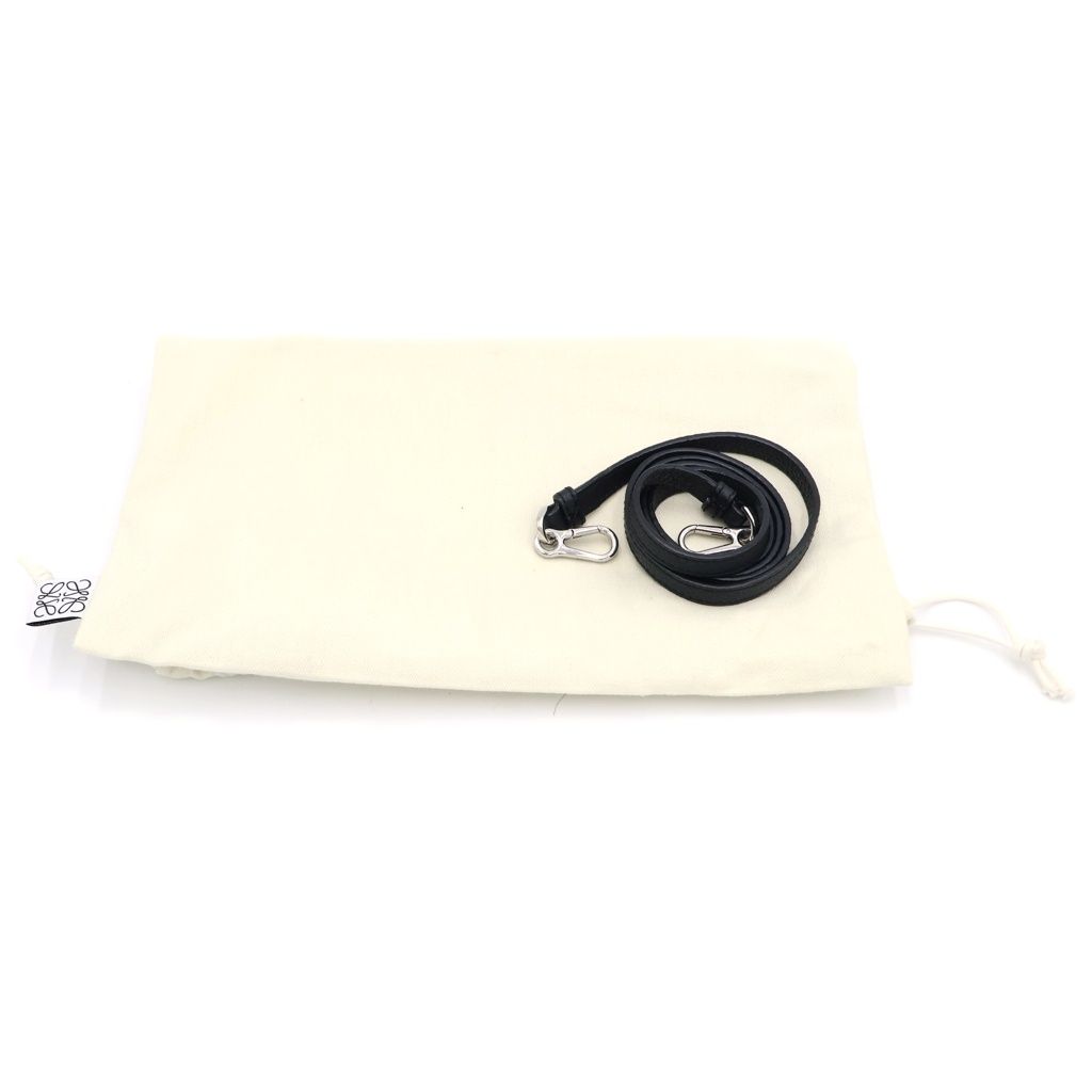 Loewe Missi Mini Shoulder Bag Black Leather Silver — view 6