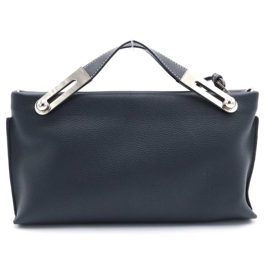 Loewe Missi Mini Shoulder Bag Black Leather Silver — view 2