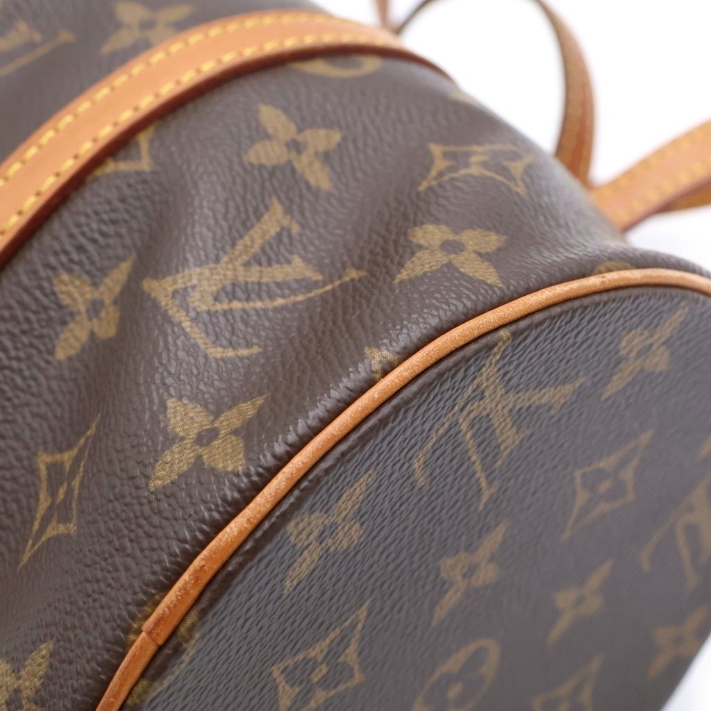 Louis Vuitton Monogram Papillon 30 Handbag Brown Leather Gold — view 6