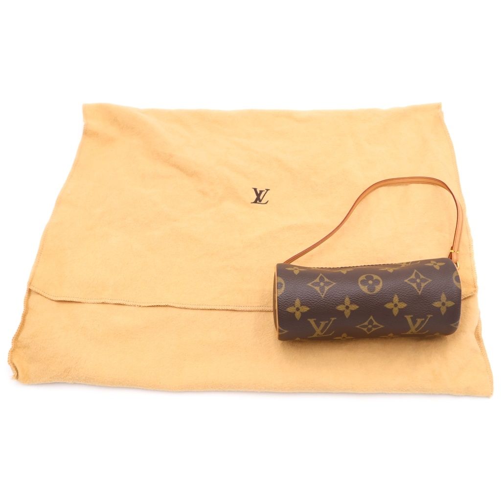 Louis Vuitton Monogram Papillon 30 Handbag Brown Leather Gold — view 7