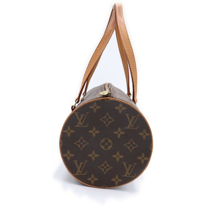 Louis Vuitton Monogram Papillon 30 Handbag Brown Leather Gold — view 3