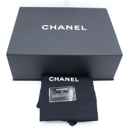 Chanel Quilted Caviar Leather Navy Gold Shoulder Bag — view 7