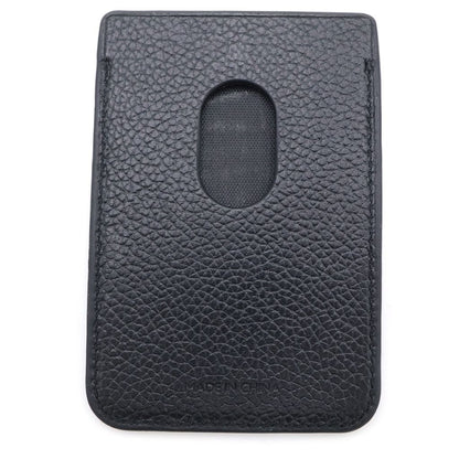 Balenciaga Cash Croco Emboss Magnetic Card Holder Black — view 2