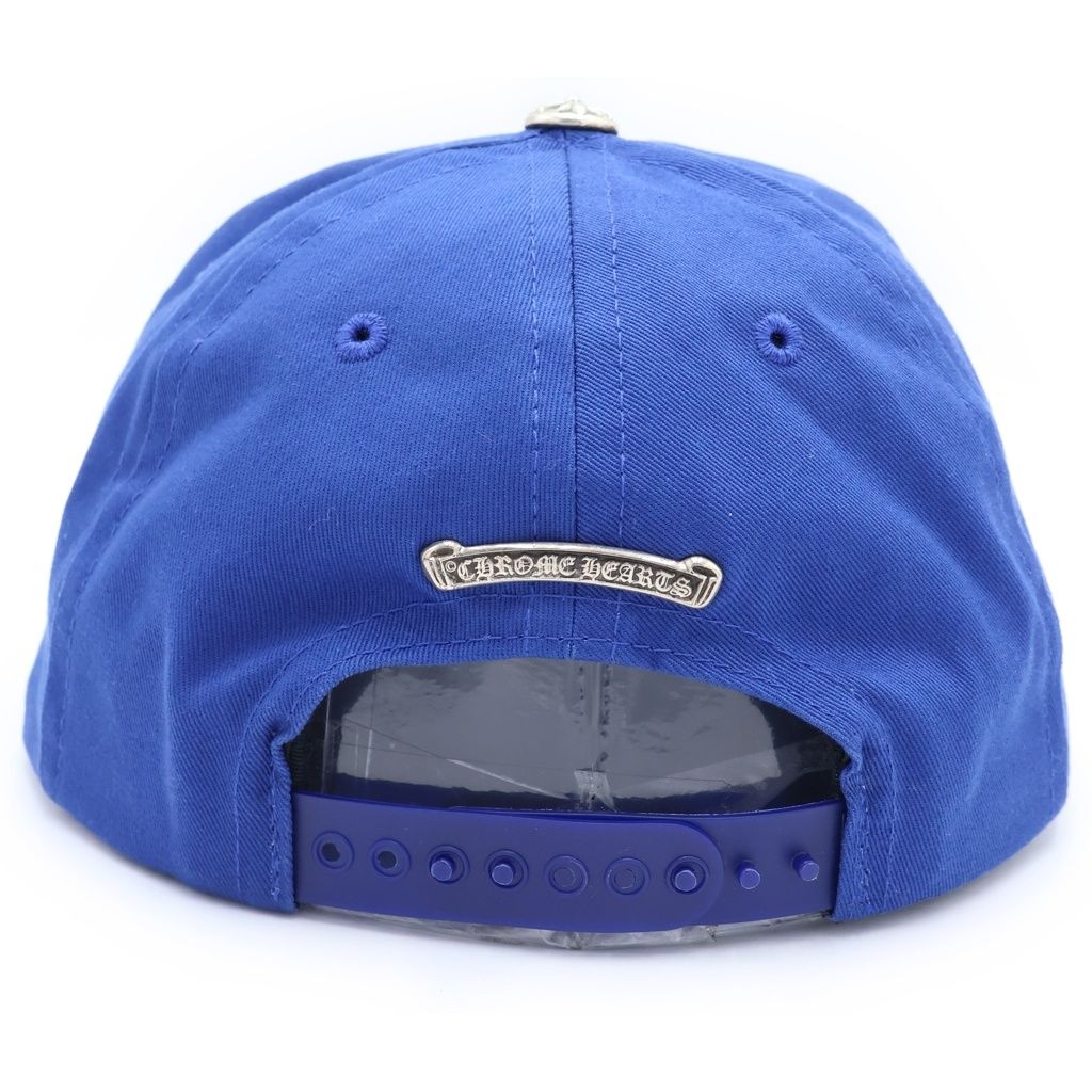 Chrome Hearts Space Leather Patch Truck Khaki Cap Hat Blue — view 2