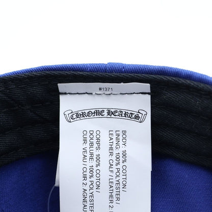 Chrome Hearts Space Leather Patch Truck Khaki Cap Hat Blue — view 7