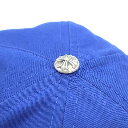 Chrome Hearts Space Leather Patch Truck Khaki Cap Hat Blue — view 6