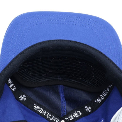 Chrome Hearts Space Leather Patch Truck Khaki Cap Hat Blue — view 5