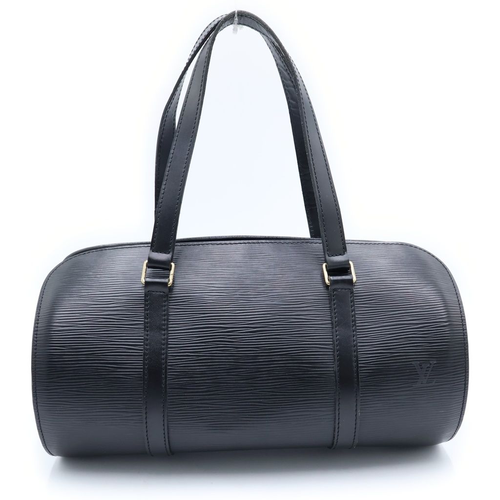Louis Vuitton Epi Soufflot Leather Shoulder Bag Black