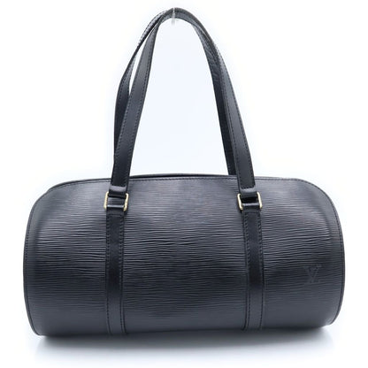 Louis Vuitton Epi Soufflot Leather Shoulder Bag Black