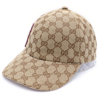 Gucci Yuko Higuchi GG Canvas Baseball Cap Hat Beige Pink