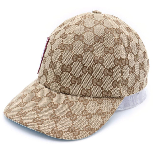 Gucci Yuko Higuchi GG Canvas Baseball Cap Hat Beige Blue