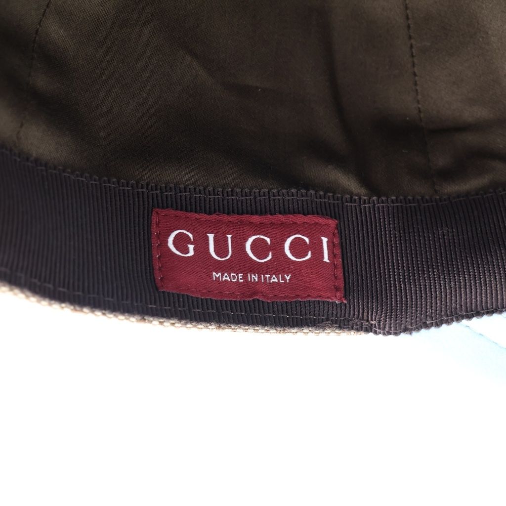Gucci Yuko Higuchi GG Canvas Baseball Cap Hat Beige Blue — view 6