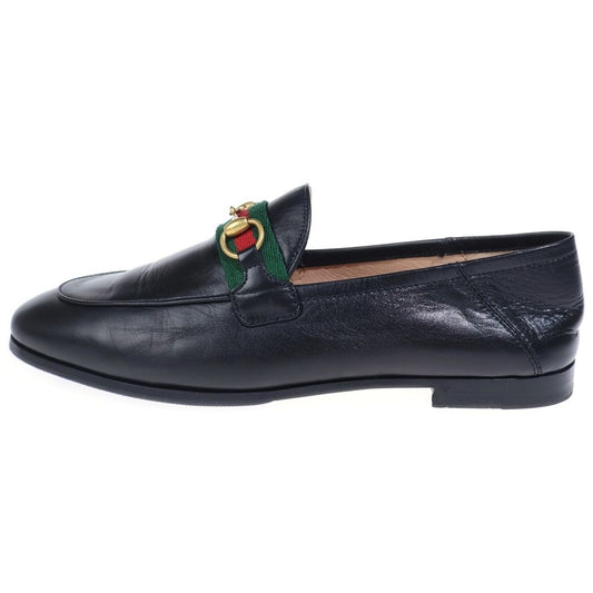Gucci Horsebit Sherry Line Leather Low Cut Shoes Loafers Black