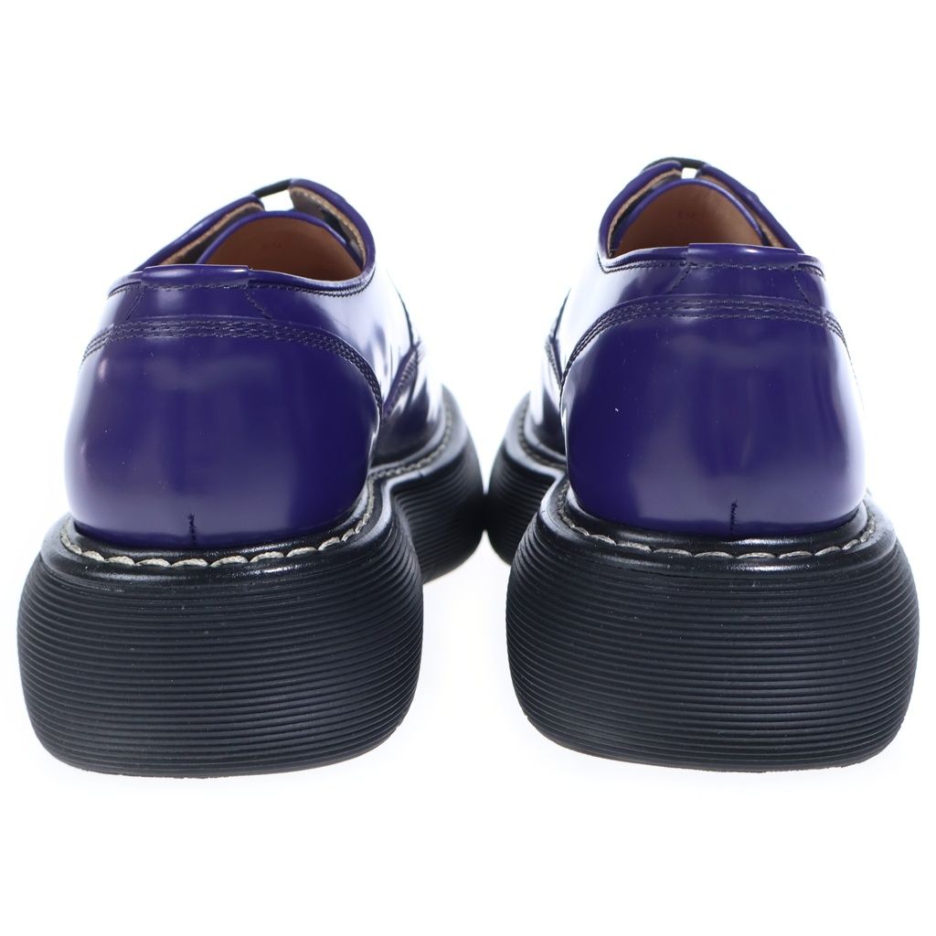 Bottega Veneta the Bounce Swell Lace Up Shoe Derby Dress Shoes Purple — view 3