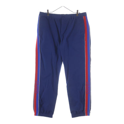 Gucci Side Line Pants Blue Cotton