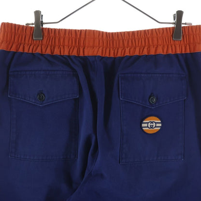 Gucci Side Line Pants Blue Orange Polyester — view 4