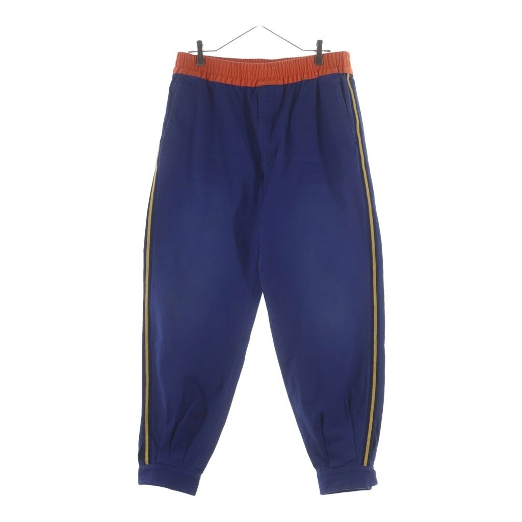 Gucci Side Line Pants Blue Orange Polyester