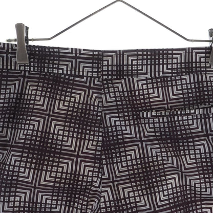 Prada Compact Shorts All Over Pattern Bordeaux White — view 4