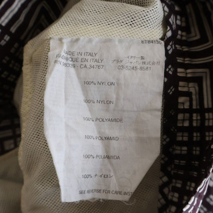 Prada Compact Shorts All Over Pattern Bordeaux White — view 8
