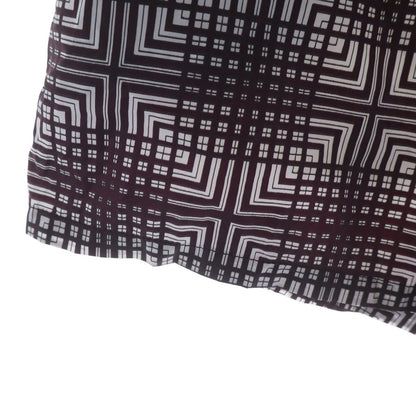 Prada Compact Shorts All Over Pattern Bordeaux White — view 5
