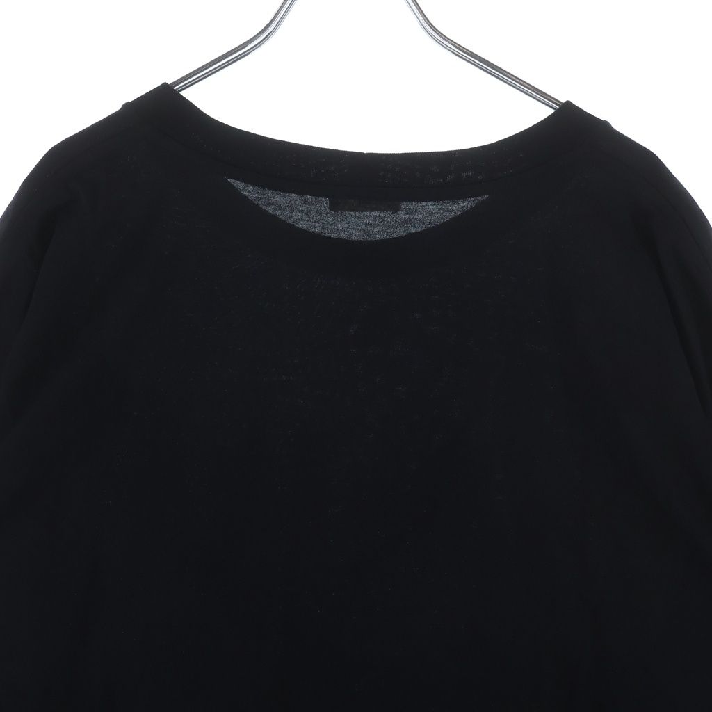 Celine Front Arch Logo Short Sleeve Crew Neck T-Shirt Black — view 4