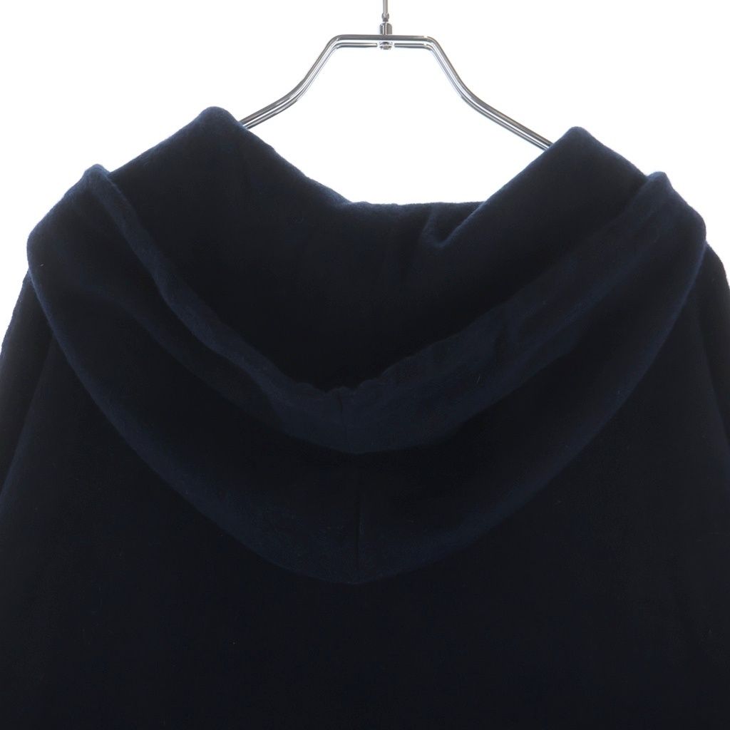 Chanel CC Logo Cashmere Knit Zip Up Hoodie Navy — view 4