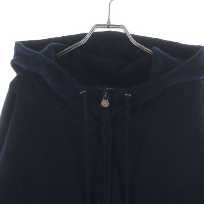 Chanel CC Logo Cashmere Knit Zip Up Hoodie Navy — view 3