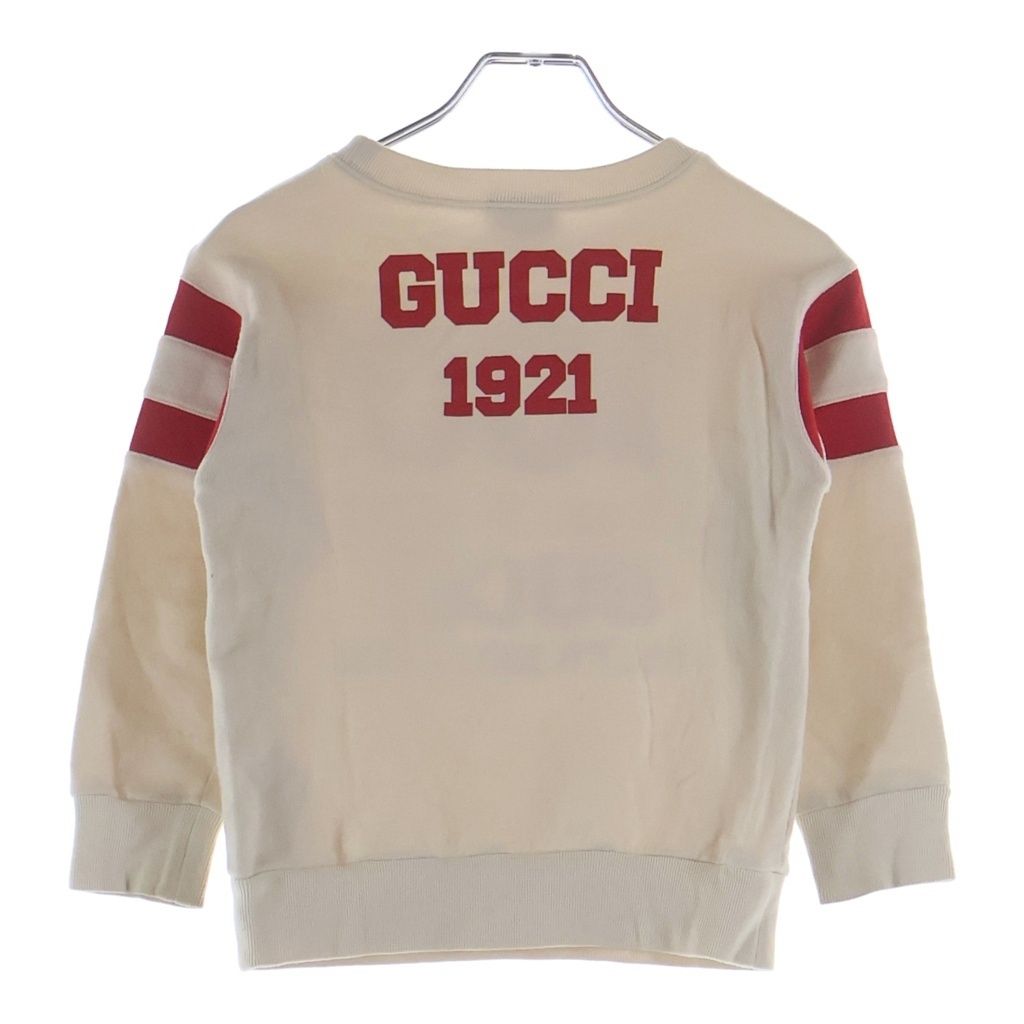 Gucci Graphic Printed Sweatshirt Double Sided Print Crew Neck Long Sleeve Ivory — view 2