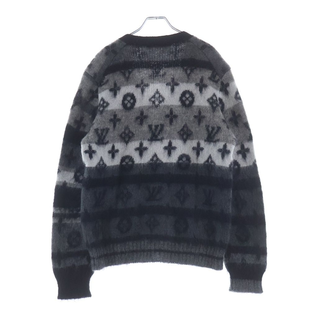 Louis Vuitton Ne5 Monogram Mohair Cardigan Black — view 2