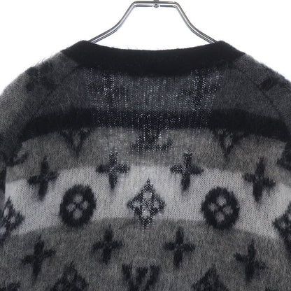 Louis Vuitton Ne5 Monogram Mohair Cardigan Black — view 4