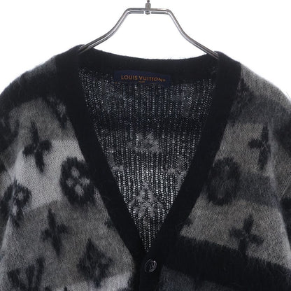 Louis Vuitton Ne5 Monogram Mohair Cardigan Black — view 3