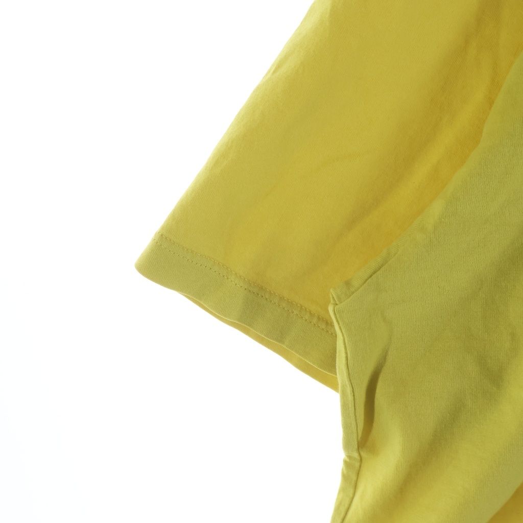 Celine Loose Cotton Logo Tee Short Sleeve T-Shirt Yellow — view 5