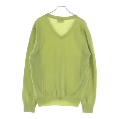 Hermes V-neck Knit Green Cashmere Sweater — view 2