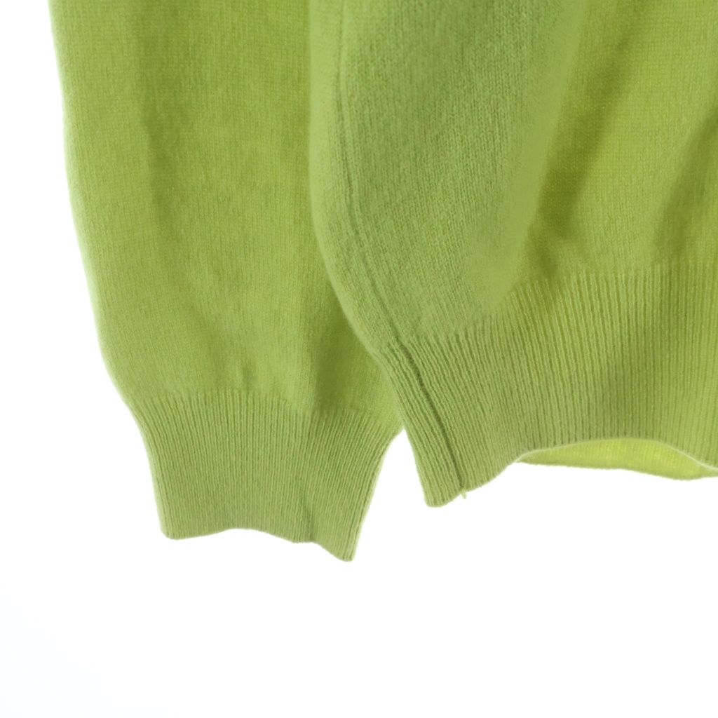 Hermes V-neck Knit Green Cashmere Sweater — view 5