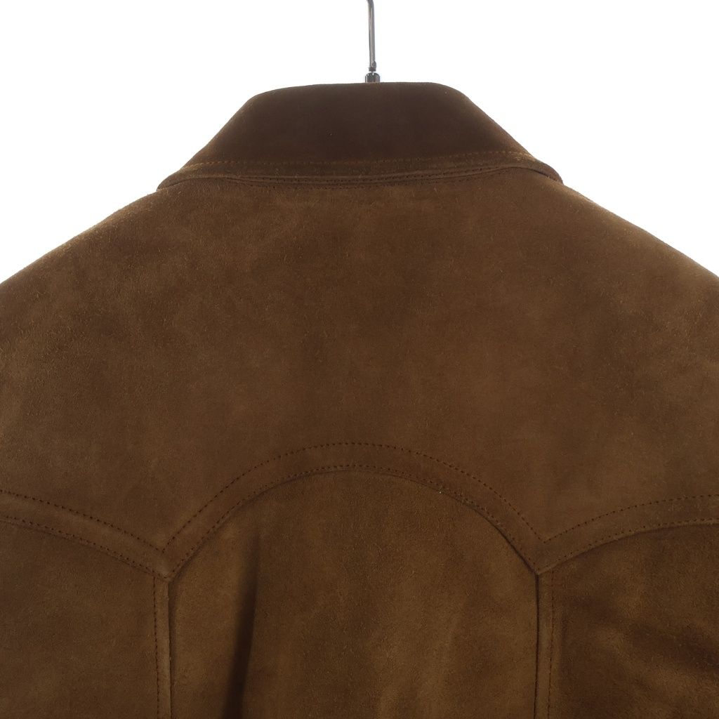 Saint Laurent Paris Bomber Jacket Eddie Era Suede Brown — view 4