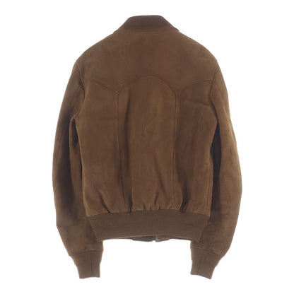 Saint Laurent Paris Bomber Jacket Eddie Era Suede Brown — view 2
