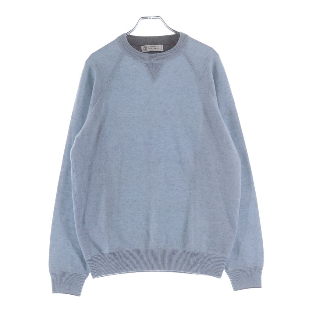 Brunello Cucinelli Knit Gray Cashmere 48 Sweater