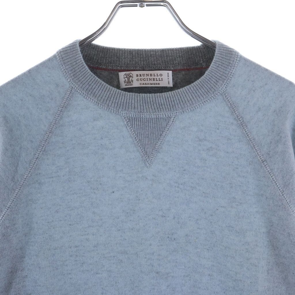 Brunello Cucinelli Knit Gray Cashmere 48 Sweater — view 3