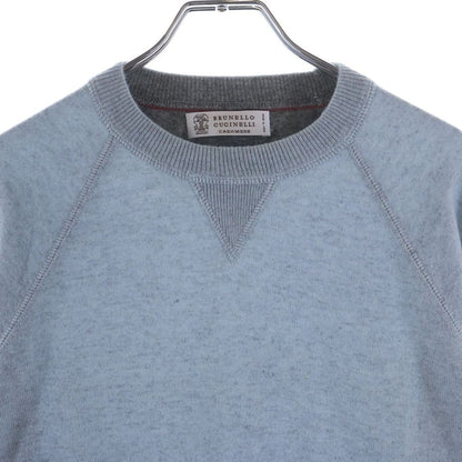 Brunello Cucinelli Knit Gray Cashmere 48 Sweater — view 3
