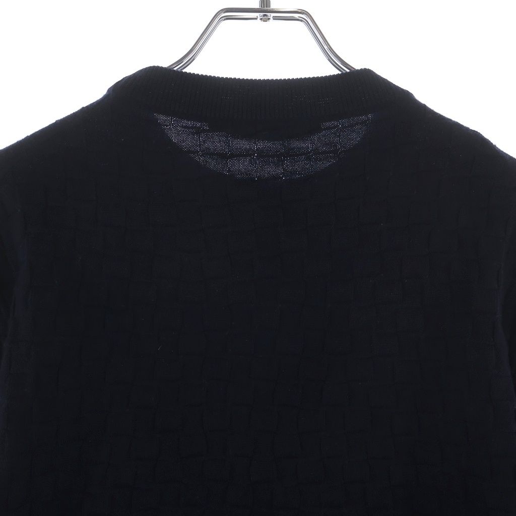 Louis Vuitton Vor Damier Crew Neck Sweater Navy — view 4