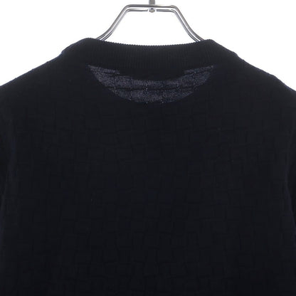 Louis Vuitton Vor Damier Crew Neck Sweater Navy — view 4